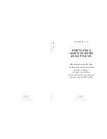 iwc IW5101 Operating Instructions Manual preview