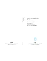 iwc Portugieser 3714 Operating Instructions Manual preview