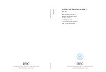 iwc Portuguese Perpetual Calendar IWA50350 Operating Instructions Manual preview