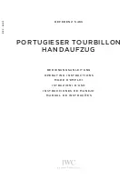 iwc Portuguese Tourbillon Hand-Wound Operating Instructions Manual preview