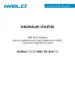 iWeld GORILLA POCKETMIG 195 ALUFLUX User Manual preview