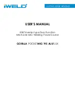 Предварительный просмотр 31 страницы iWeld GORILLA POCKETMIG 195 ALUFLUX User Manual