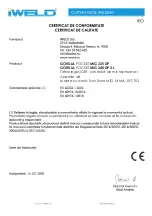 Preview for 52 page of iWeld GORILLA POCKETMIG 235 DP User Manual