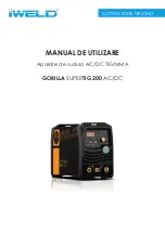 Предварительный просмотр 21 страницы iWeld GORILLA POWERTIG 200 AC/DC GORILLA POWERTIG 200 AC/DC User Manual