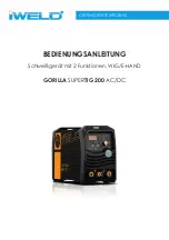 Предварительный просмотр 101 страницы iWeld GORILLA POWERTIG 200 AC/DC GORILLA POWERTIG 200 AC/DC User Manual