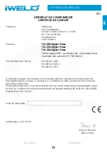 Preview for 23 page of iWeld TIG 200 Digital Pulse User Manual