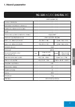 Предварительный просмотр 37 страницы iWeld TIG 220 AC/DC DIGITAL RC User Manual