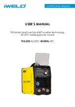 Предварительный просмотр 65 страницы iWeld TIG 220 AC/DC DIGITAL RC User Manual