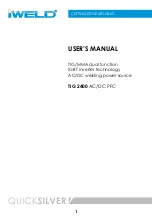 Preview for 61 page of iWeld TIG 2400 AC Manual