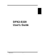 Preview for 1 page of IWILL DPX2-S320 User Manual