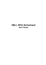 Preview for 1 page of IWILL MPX2 User Manual