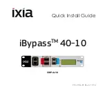 IXIA iBypass 40-10 Quick Install Manual предпросмотр