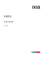 IXIA XRPi2 User Manual предпросмотр