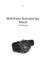 Предварительный просмотр 1 страницы IXIUM 8GB Water Resistant Spy Watch User Manual