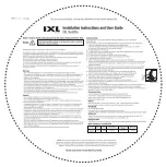 IXL 10330 Ventflo Installation Instructions And User Manual preview