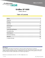 Preview for 2 page of IXOM GridBee GF10000 Owner'S Manual