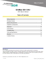 Предварительный просмотр 2 страницы IXOM Medora GridBee GS-12-Air Owner'S Manual