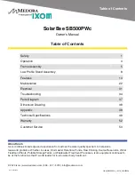 Preview for 2 page of IXOM Medora SolarBee SB500PWc Owner'S Manual