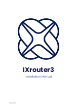 Preview for 1 page of Ixon IXrouter3 IX2400 Installation Manual