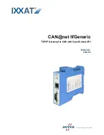 IXXAT CAN@net II/Generic Manual предпросмотр