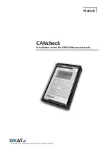 Предварительный просмотр 1 страницы IXXAT CANcheck Manual