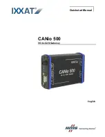 IXXAT CANio 500 Quick Start Manual предпросмотр