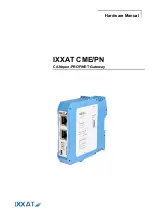 Предварительный просмотр 1 страницы IXXAT CME/PN Hardware Manual