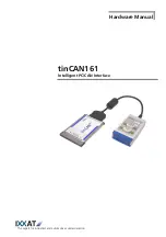 Предварительный просмотр 1 страницы IXXAT tinCAN161 Hardware Manual