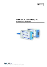 Предварительный просмотр 1 страницы IXXAT USB-to-CAN compact Manual