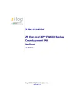 Preview for 1 page of IXYS zilog Z8 Encore! XP F64 Series User Manual