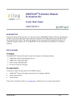 Preview for 1 page of IXYS Zilog ZMOTION Quick Start Manual