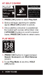 Preview for 6 page of Izzo Golf SWAMI LITE Golf GPS Manual