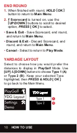 Preview for 10 page of Izzo Golf SWAMI LITE Golf GPS Manual