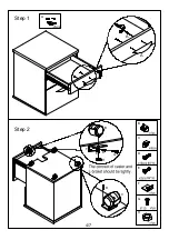 Preview for 4 page of J.Burrows ASHTON 3 DRAWER PEDESTAL Assembly Instructions Manual