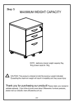 Preview for 7 page of J.Burrows ASHTON 3 DRAWER PEDESTAL Assembly Instructions Manual