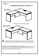 Preview for 12 page of J.Burrows ASHTON DESK RETURN Assembly Instructions Manual