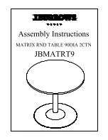 J.Burrows BMATRT9 Assembly Instructions Manual preview