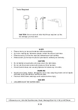 Предварительный просмотр 3 страницы J.Burrows COBALT JB3TMTLSWE Assembly Instructions Manual