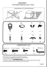 Preview for 2 page of J.Burrows DELANEY JBDELAMBBK Assembly Instructions Manual