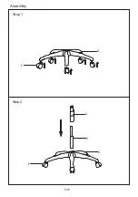 Предварительный просмотр 5 страницы J.Burrows DONCASTER HIGH BACK MESH CHAIR Assembly Instructions Manual