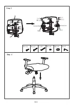 Предварительный просмотр 6 страницы J.Burrows DONCASTER HIGH BACK MESH CHAIR Assembly Instructions Manual