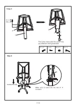 Предварительный просмотр 7 страницы J.Burrows DONCASTER HIGH BACK MESH CHAIR Assembly Instructions Manual