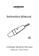 J.Burrows Elite DC200 Instruction Manual preview