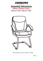 J.Burrows Hilton Visitor Chair JBHILTVBF Assembly Instructions preview