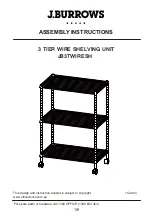 J.Burrows JB3TWIRESH Assembly Instructions Manual preview