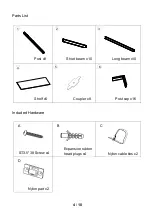 Preview for 4 page of J.Burrows JB5TMTLSWE Assembly Instructions Manual