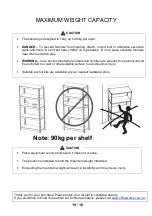 Preview for 10 page of J.Burrows JB5TMTLSWE Assembly Instructions Manual