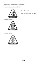 Preview for 2 page of J.Burrows JB5TRHDSR Assembly Instructions Manual