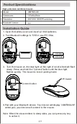 Предварительный просмотр 2 страницы J.Burrows JBBTMSLIM Instruction Manual