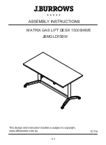 Preview for 1 page of J.Burrows JBMGLD15BW Assembly Instructions Manual